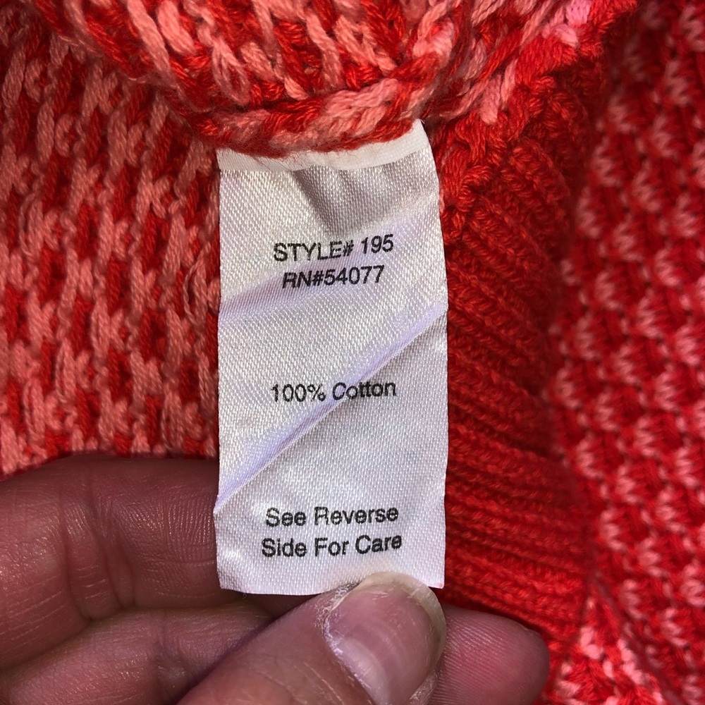 CAbi Cocoon Orange Pink Sweater Cardigan XS - Picture 6 of 7